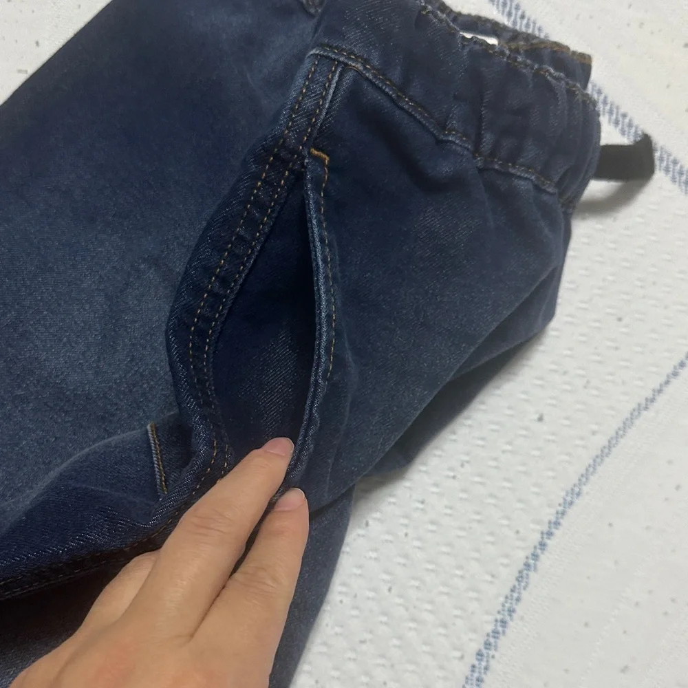 Calvin Klein Dark Blue Denim Shorts - Picture 4 of 5